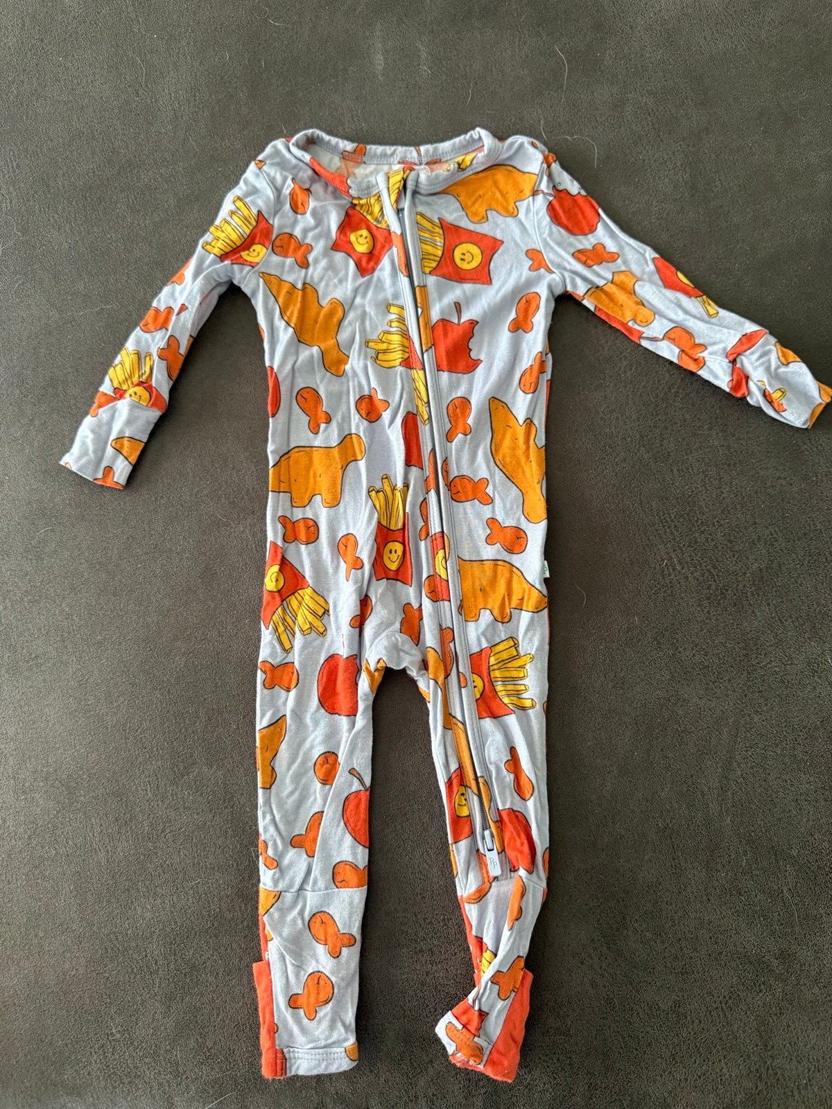 Posh Peanut Nuggets and Fries Bamboo Convertible Zippy Sz. 3-6mth