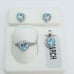 925 Sterling Silver Cubic Zircon Birthstone Jewelry Set, UU1P7A7064