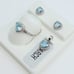 925 Sterling Silver Cubic Zircon Birthstone Jewelry Set, UU1P7A7064