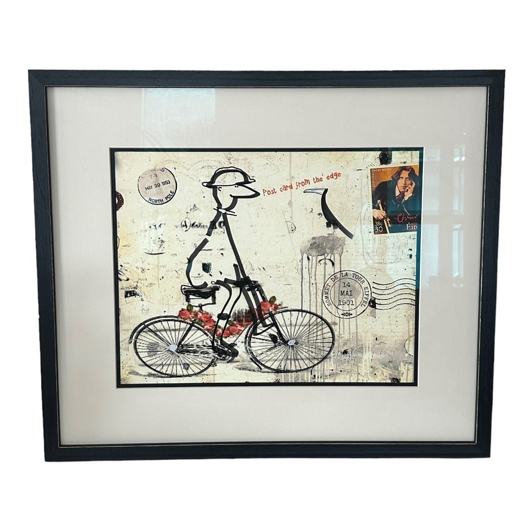 Vintage Postcard From the Edge Frame Wall Art Postcard Picture Artwork Frame