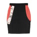 Marcelo Burlon County of Milan Black Red Colorblock Pencil Skirt NWT Size S
