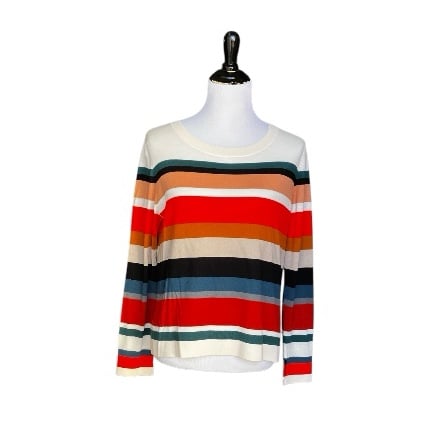Akris Punto Striped Wool Sweater
