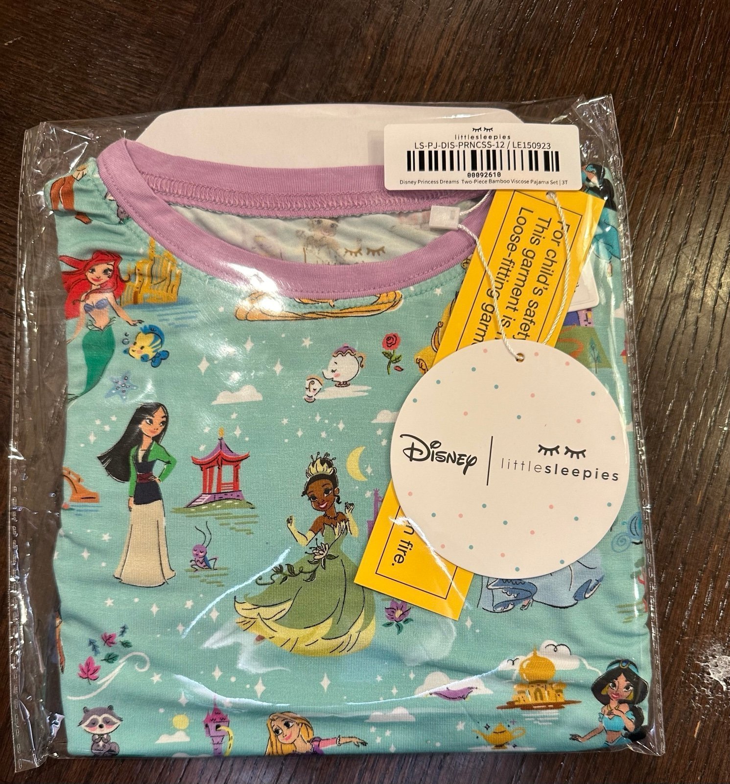 Little Sleepies Disney princess dreams pajamas