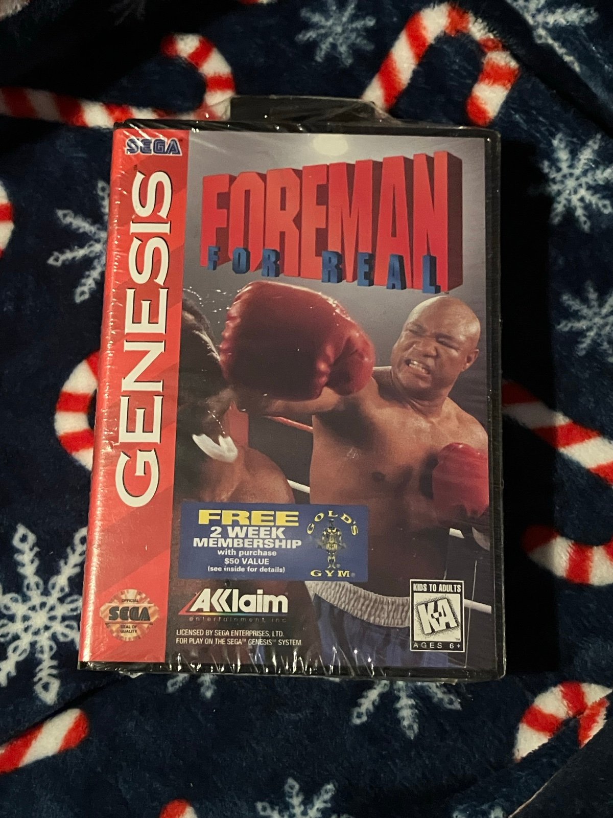 Sega Genesis Game Foreman For Real Boxing Brand New Sealed Mint