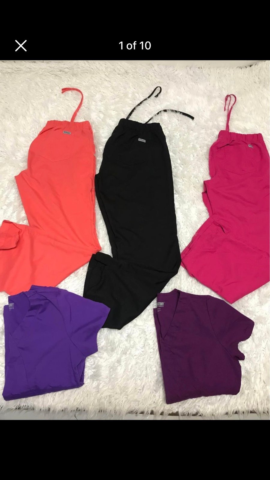 greys anatomy womens scrubs pants n tops size Mediu great condition all 5 for 4