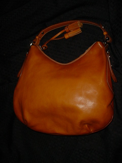 CAVALCANTI NWT Italian Leather Hobo Cuoio Shoulder Bag