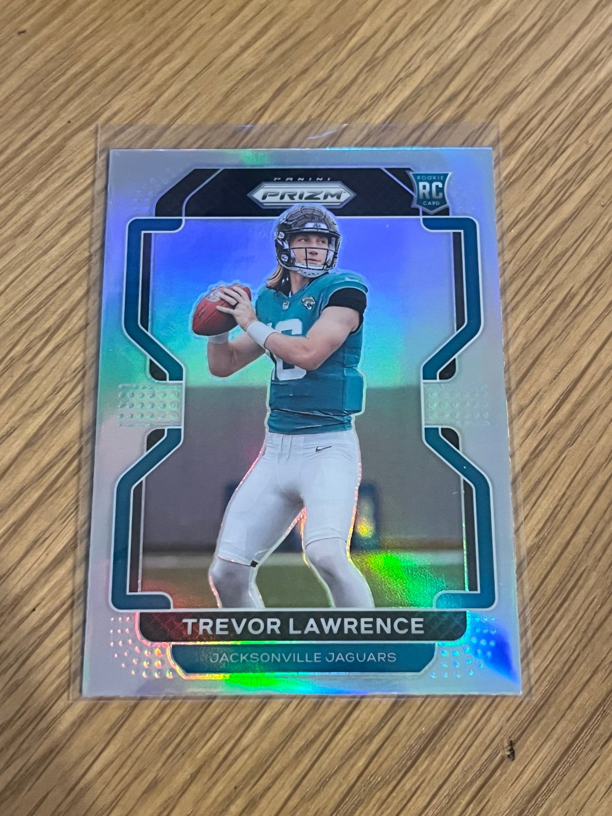 Trevor Lawrence silver Prizm centered