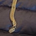 Authentic Disney Skull Necklace Gold Star eye patch Long gold chain Rare find