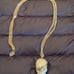 Authentic Disney Skull Necklace Gold Star eye patch Long gold chain Rare find