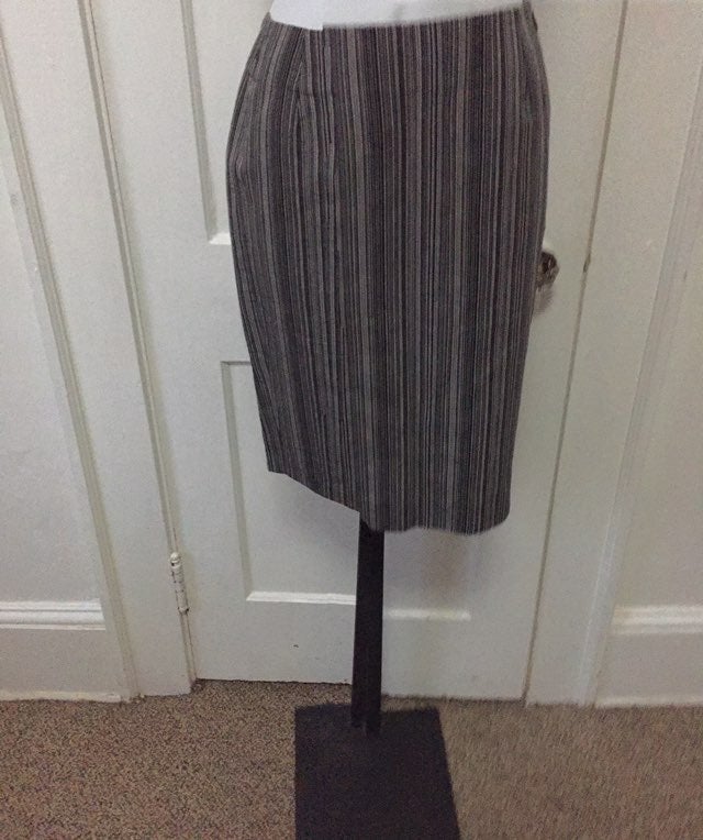 Balenciaga Stripe Pencil Skirt