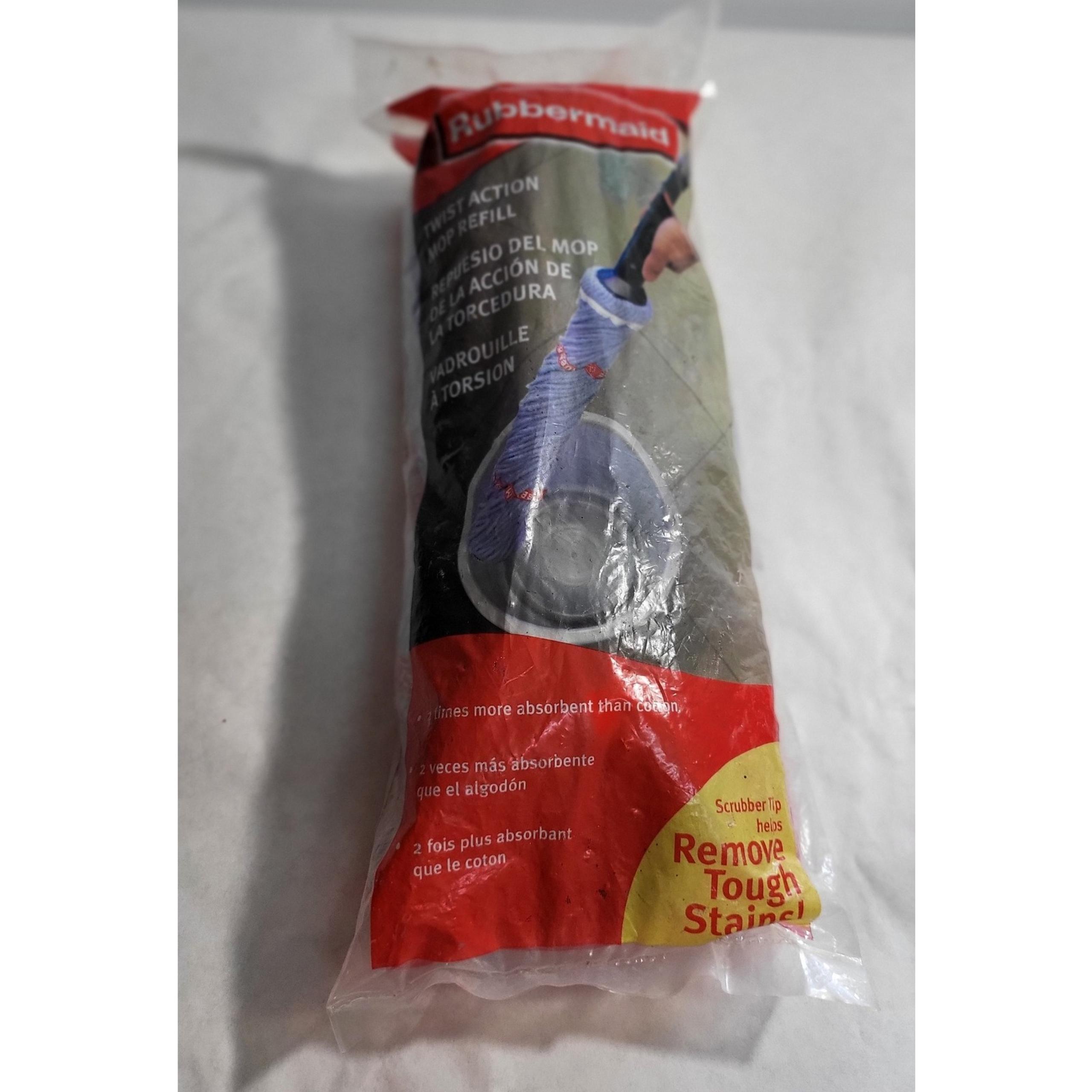 Rubbermaid Twist Action Mop Refill Removes Tough Stains Absorbent