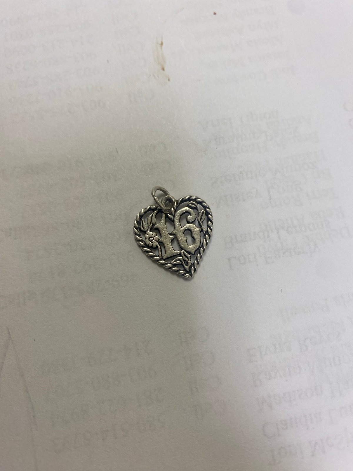 James Avery Retired “16” charm