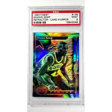 1993 Topps Finest Refractor 136 Shawn Kemp Error Card PSA 9 Only 2 Graded Higher