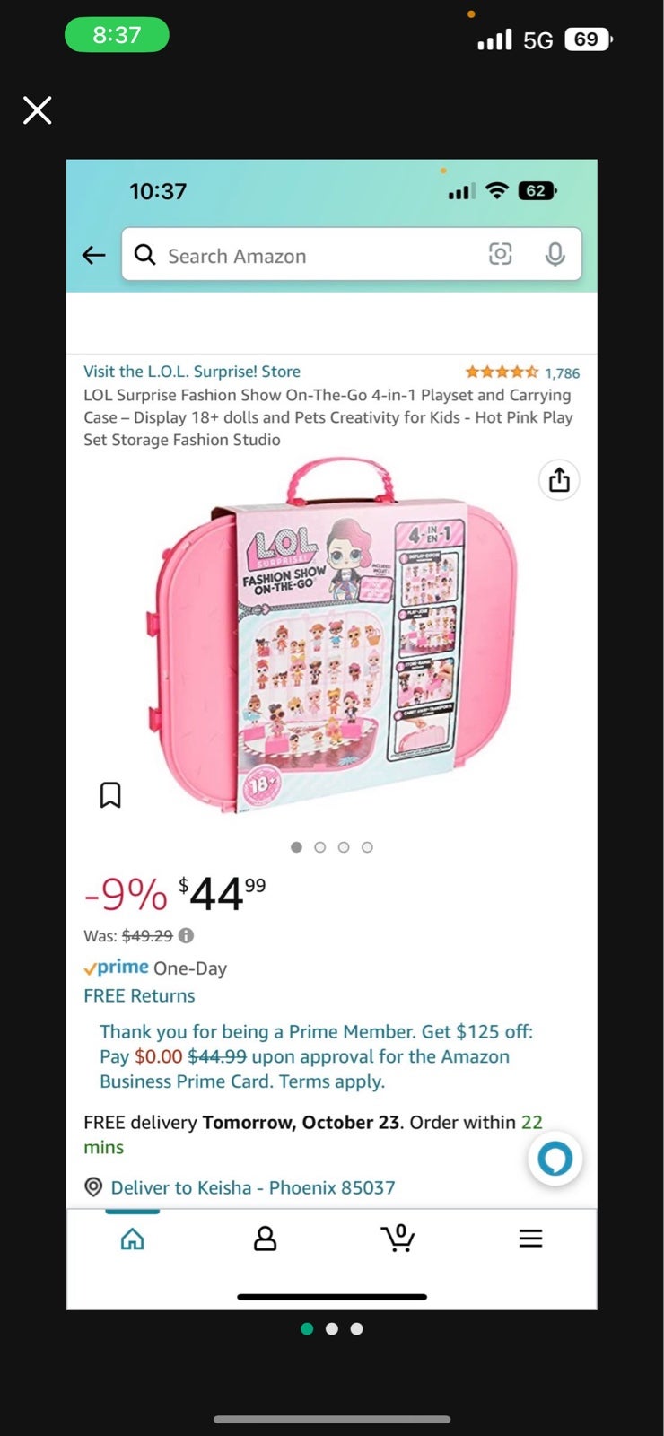 Lol doll case