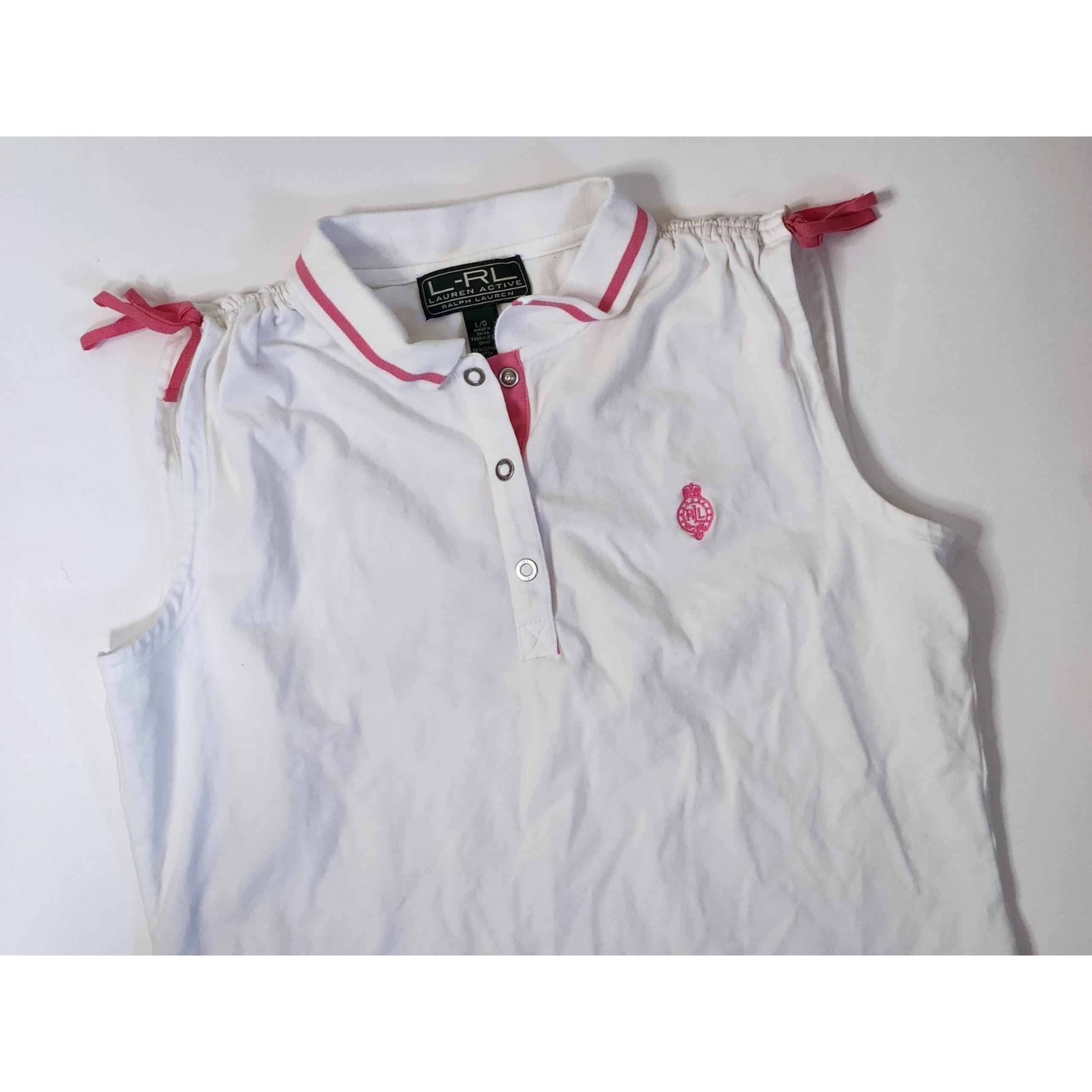 Lauren Ralph Lauren Golf Tank Top Sleeveless Collared White Womens Size Large