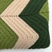 Handmade Afghan Knit Crocheted Blanket Throw Blanket Green Approx 86 X50