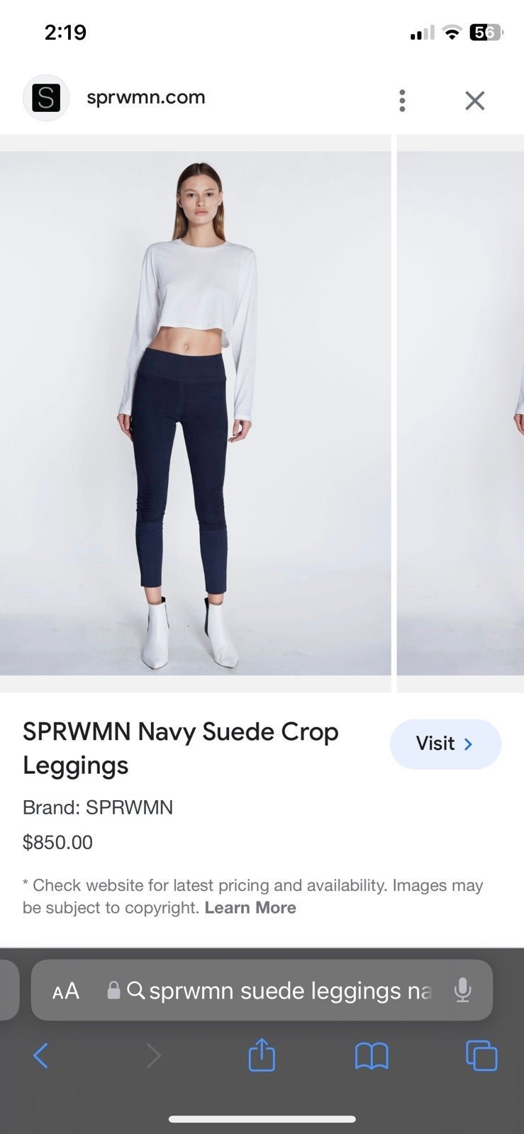 SPRWMN suede leggings S