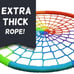 40 Spider Web Tree Swing 600 lb capacity for non-stop fun! (rainbow)