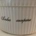 Apilco France Elysian Gardens White Porcelain Souffle Casserole Dish 7.5” X 3.