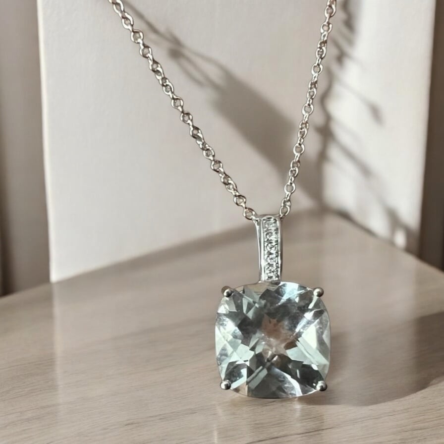 14k White Gold EFFY Pendant Necklace