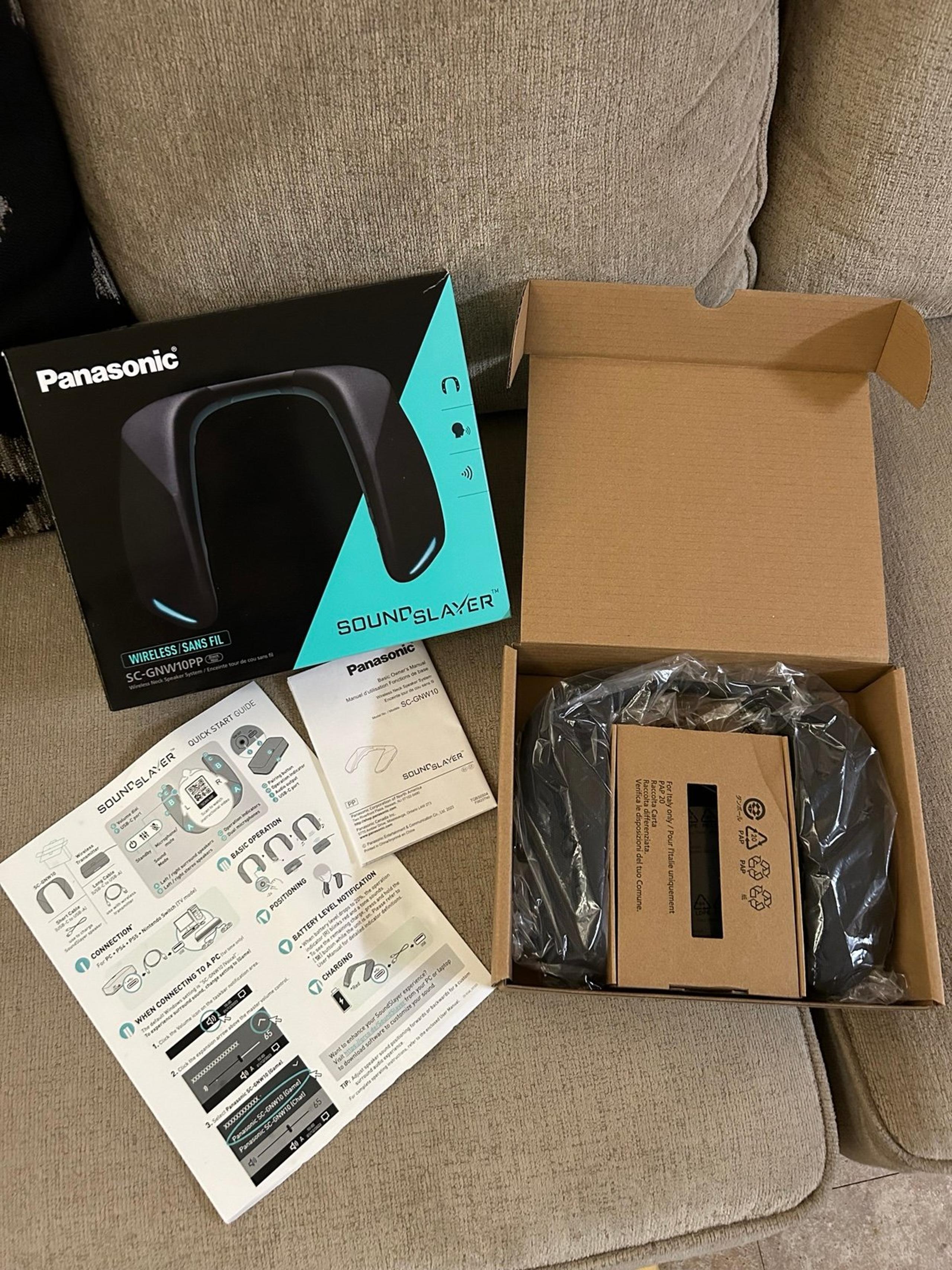 PANASONIC SoundSlayer Wireless Wearable Gaming Speaker System