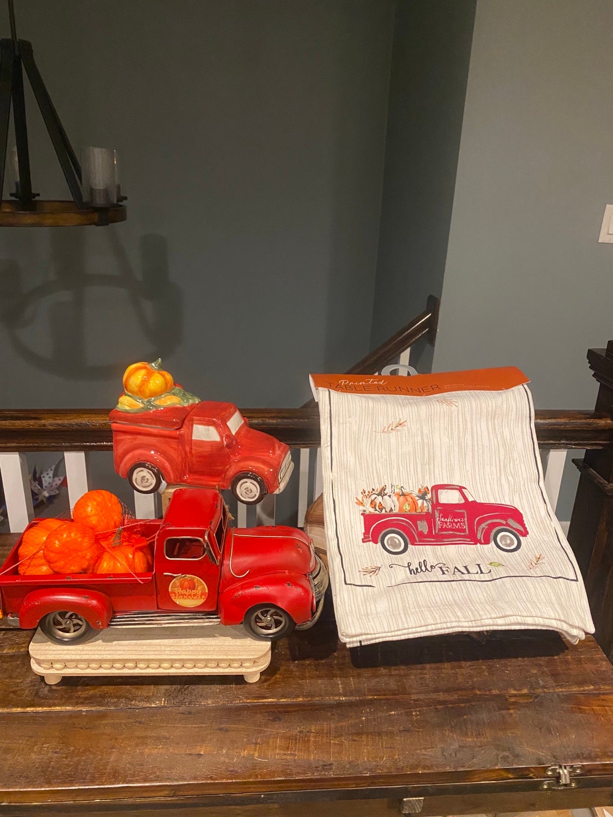 Fall Red Truck Pumpkin bundle