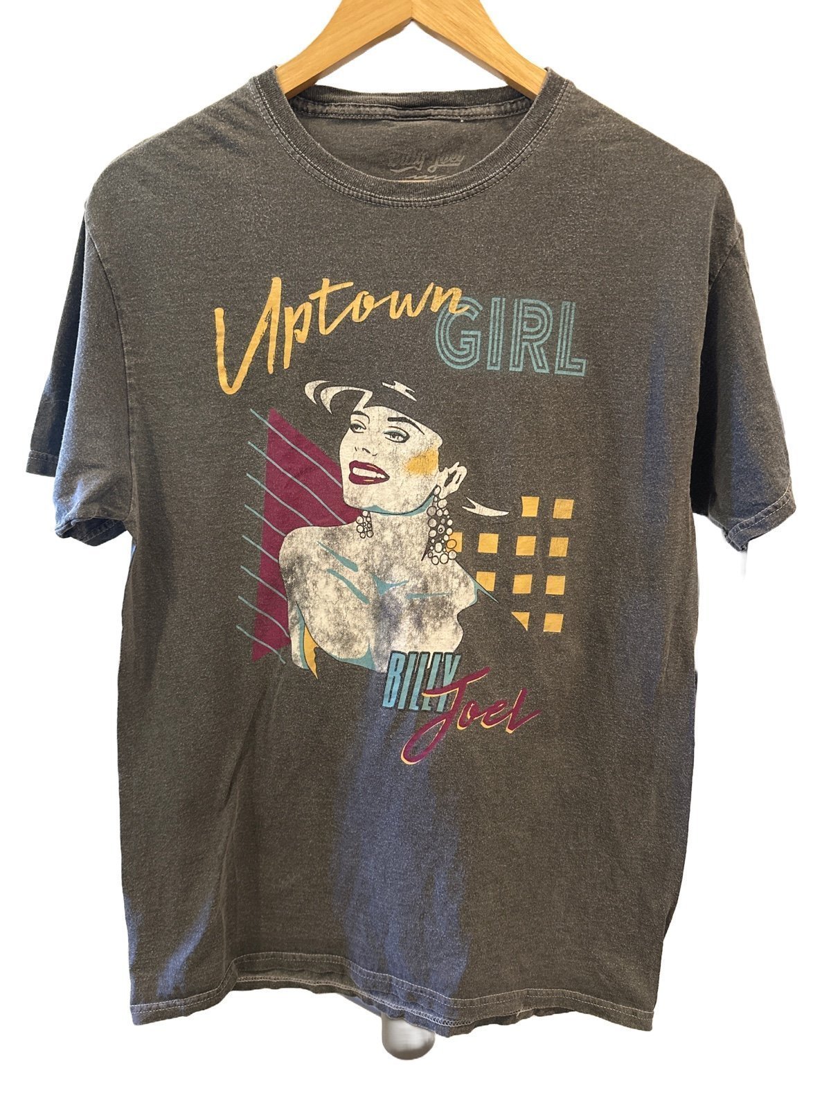 Vintage 1984 Billy Joel Uptown Girl Innocent Man Tour T Shirt Size S/M