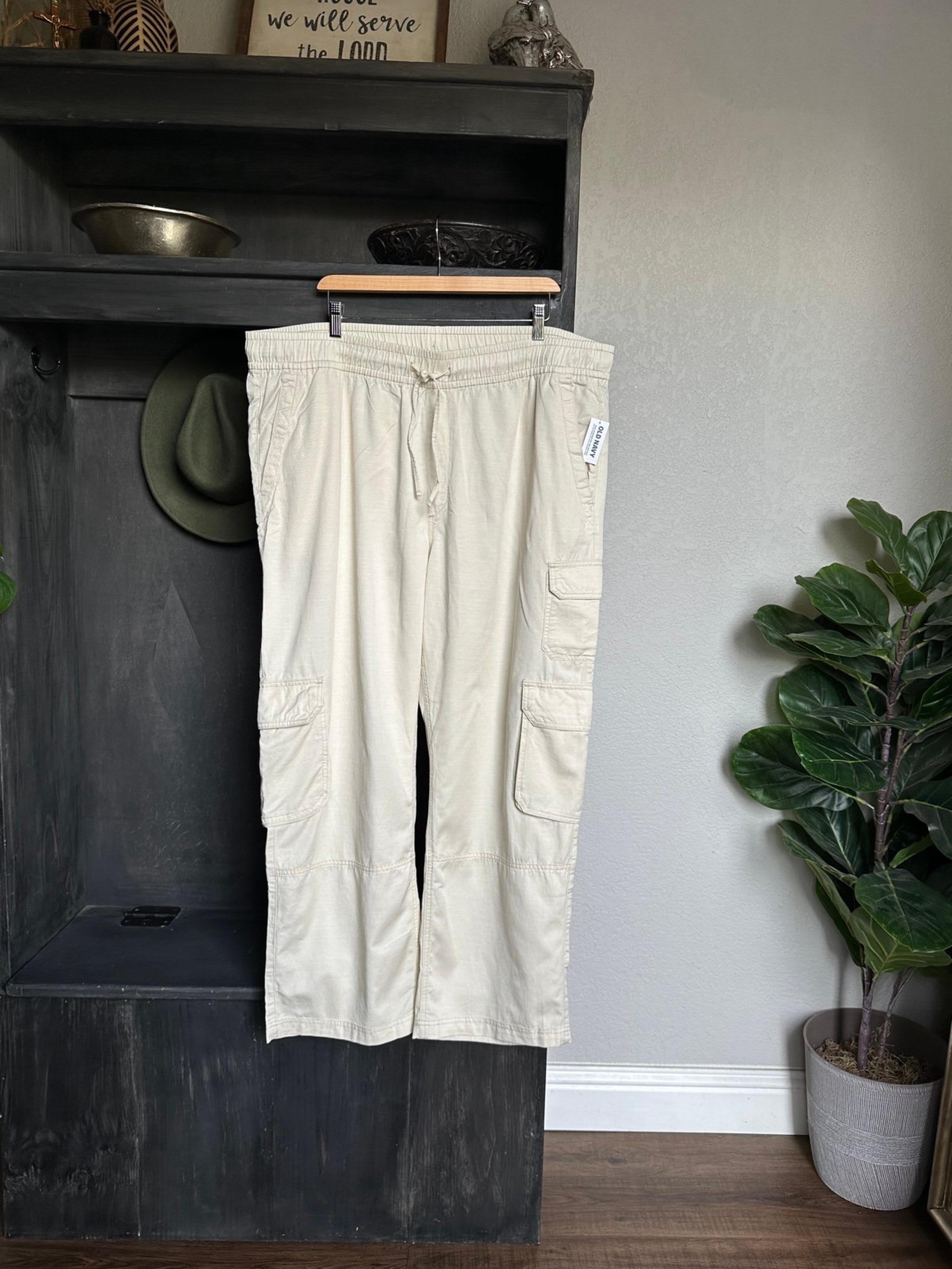 Old Navy Womens Plus Size Cargo Pants - Pull On Wide Leg 2X