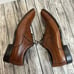 J. Murphy Men's Novick Cap Toe Lace Up Leather Oxford Shoes Cognac Brown 14 14M