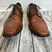J. Murphy Men's Novick Cap Toe Lace Up Leather Oxford Shoes Cognac Brown 14 14M