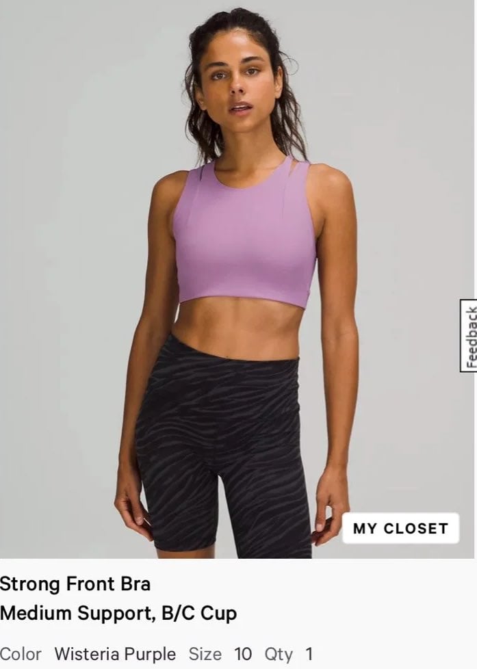 Lululemom sports bra