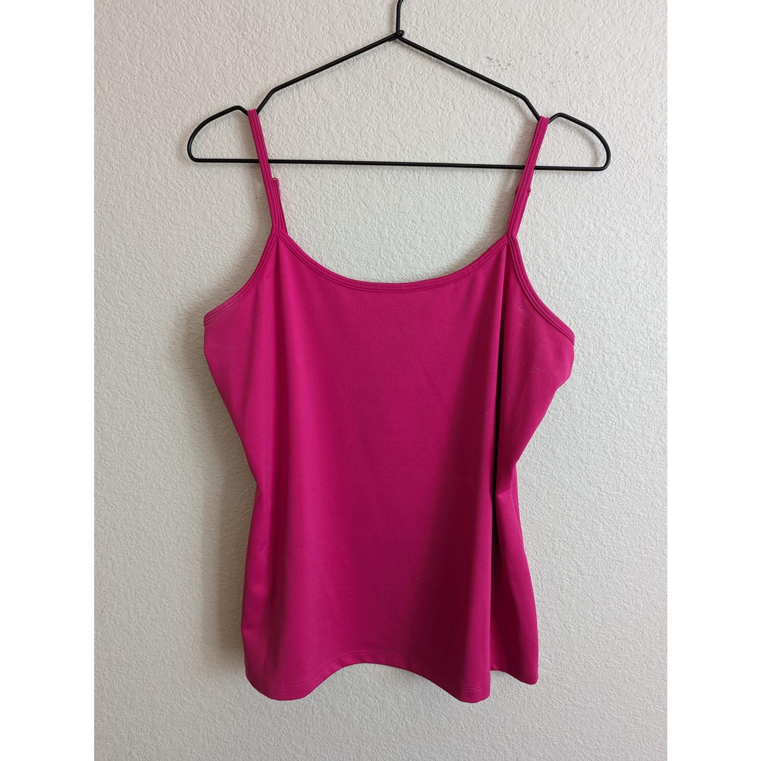 Vintage Y2K Fashion Bug Womens Sz M Spaghetti Strap Shirt Dark Pink