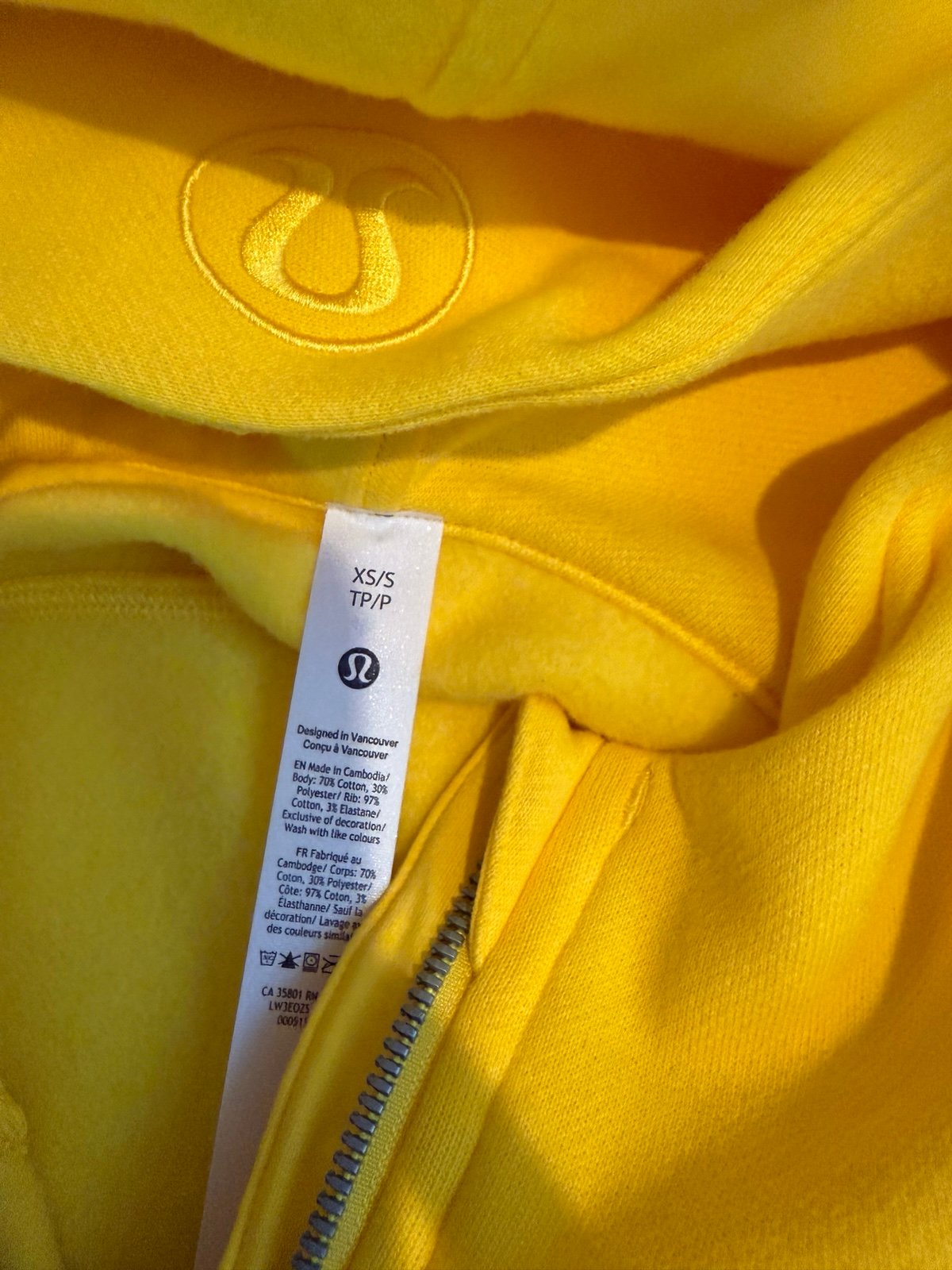 Full Zip Lululemon Scuba