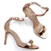 Manolo Blahnik Chaos Heels Rose Gold Metallic Stiletto Sandals Sz 37.5 / 7.5