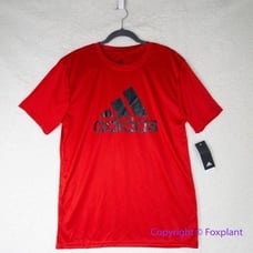 New! Adidas Men's red T shirt climalite, size L