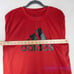 New! Adidas Men's red T shirt climalite, size L
