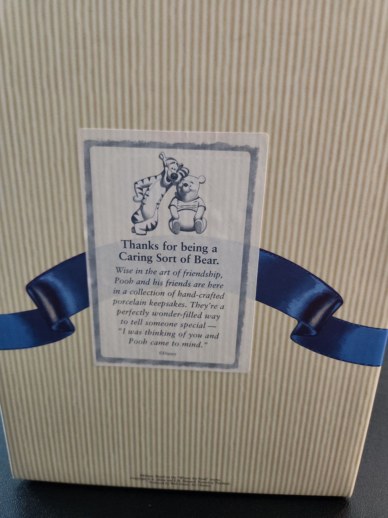 Disney - Winnie the Pooh Figurine - Thanks for Being a Caring Sort of Bear
