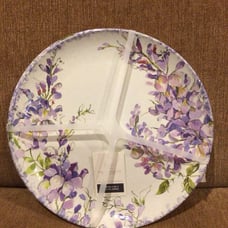 THE FARMHOUSE Rachel Ashwell Lilacs Melamine Dinner Plates Set Of 4