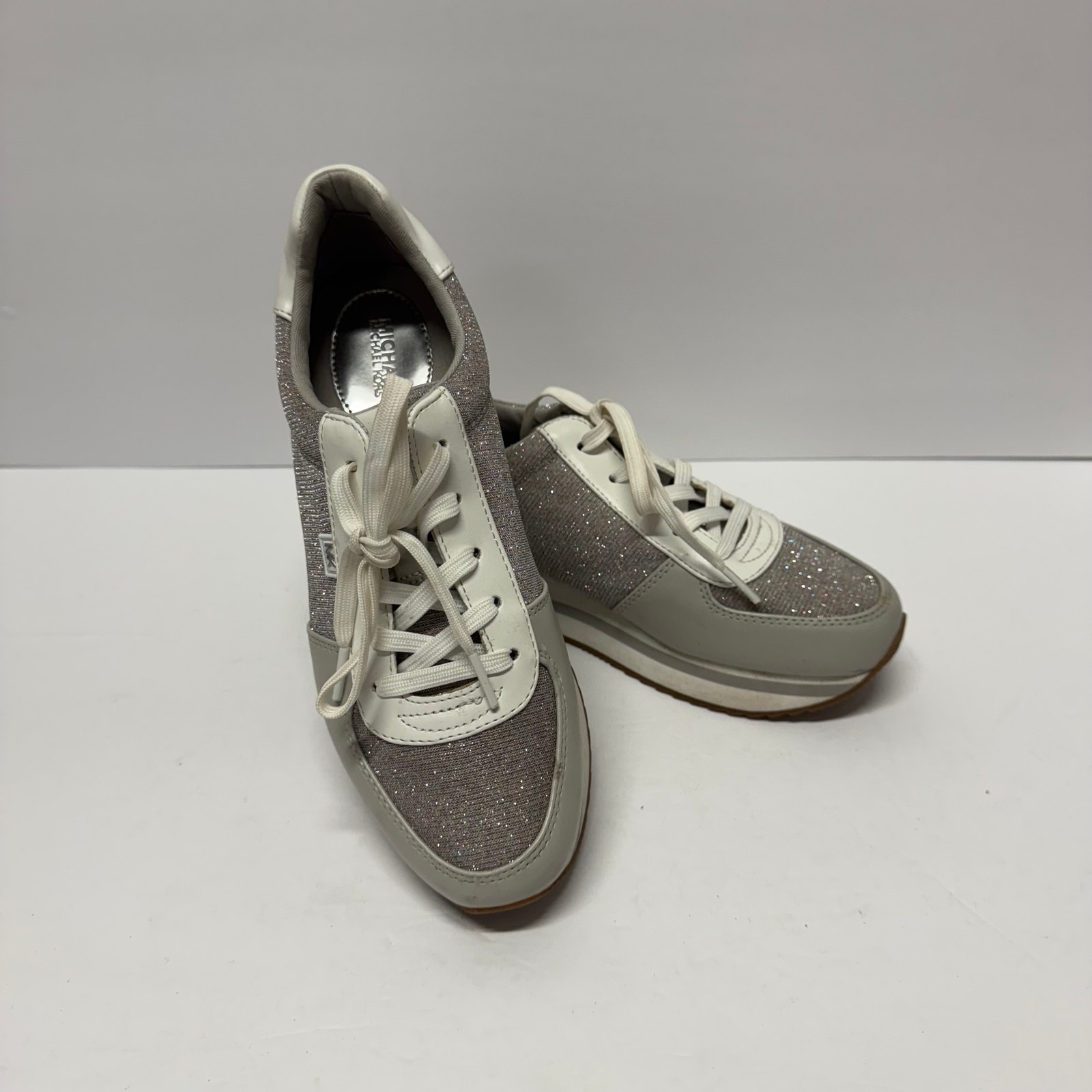 michael kors trainers silver