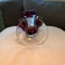Vintage Fenton Cranberry Vase , Vintage Murano Cranberry Vase set of 3
