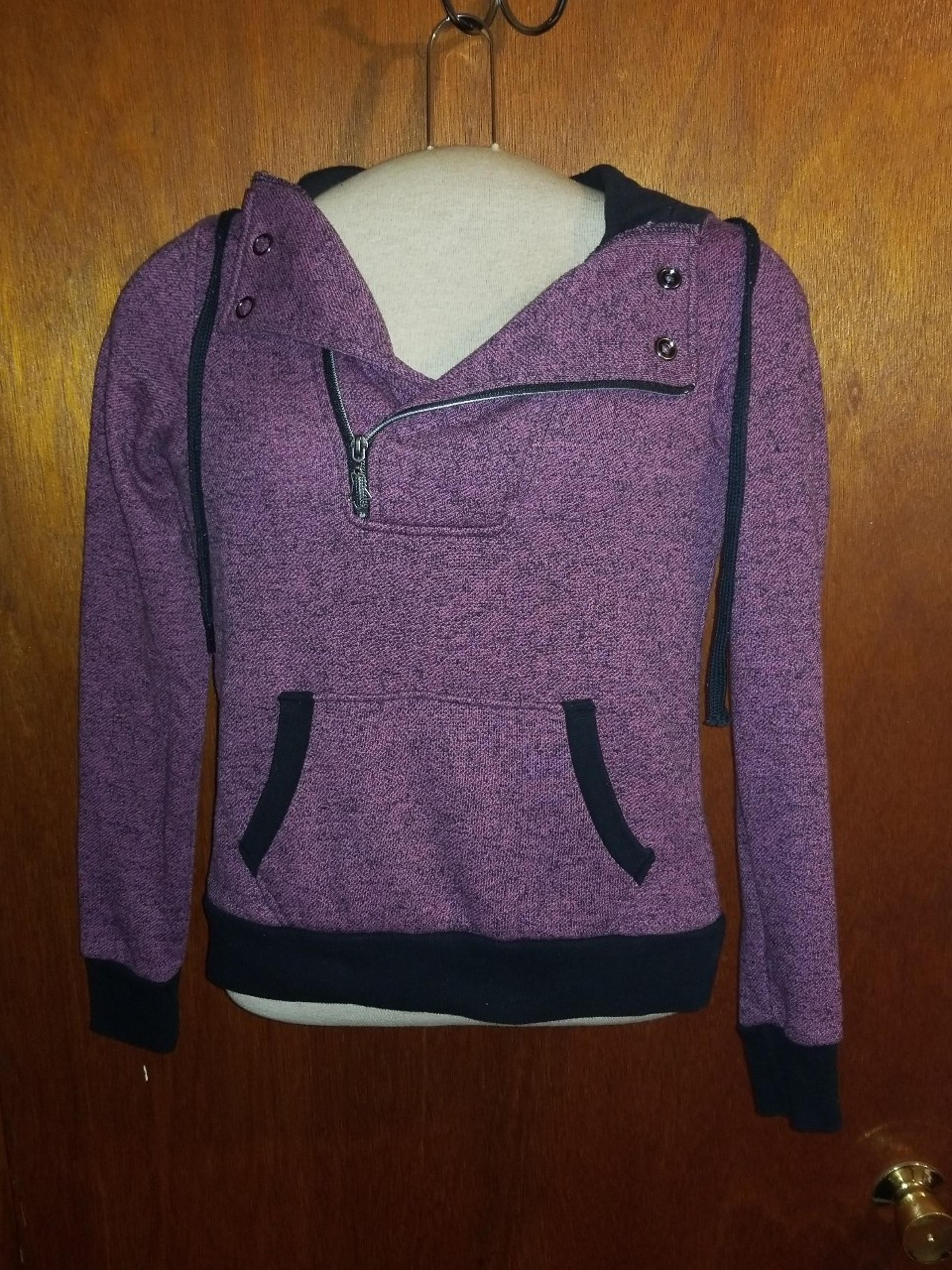 Fox Racing Apparel Ladies Pink Hooded Zipper Sweater Size XS