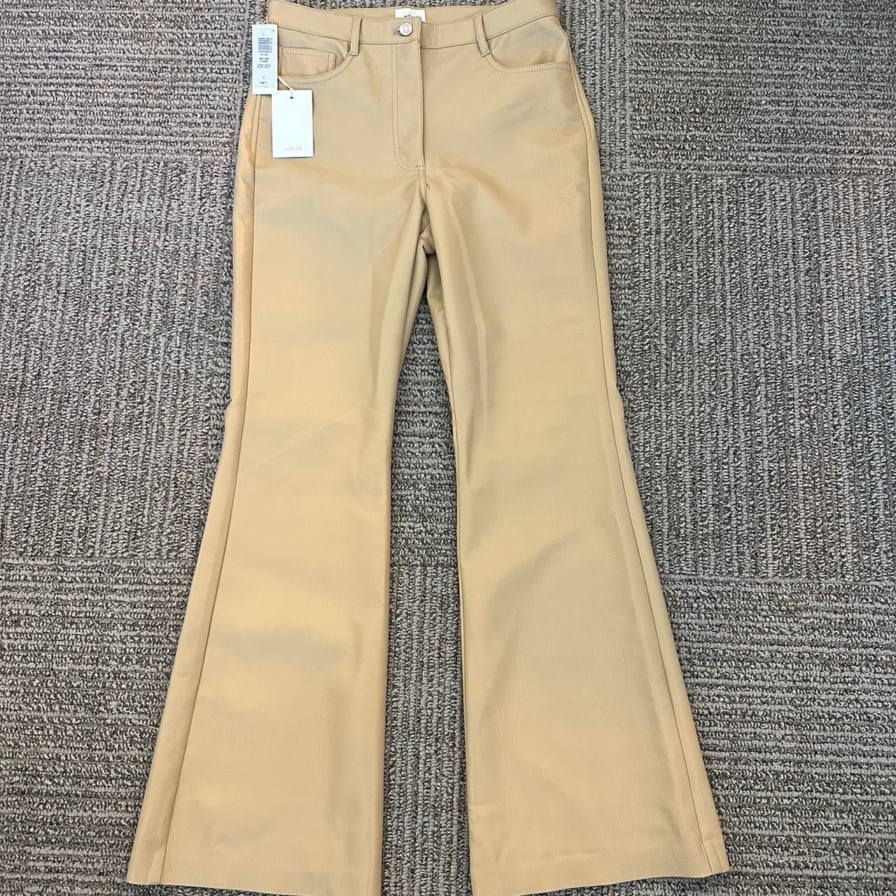 Aritzia Melina Flares In Sandy Beige