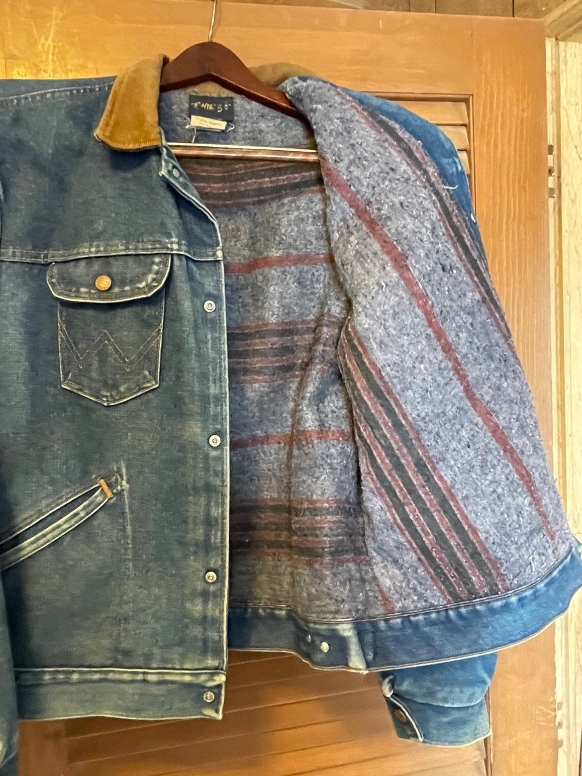 Vintage lined blue Wrangler Jacket