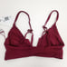 L*Space Siren Bikini Top in Burgundy Size D NWT