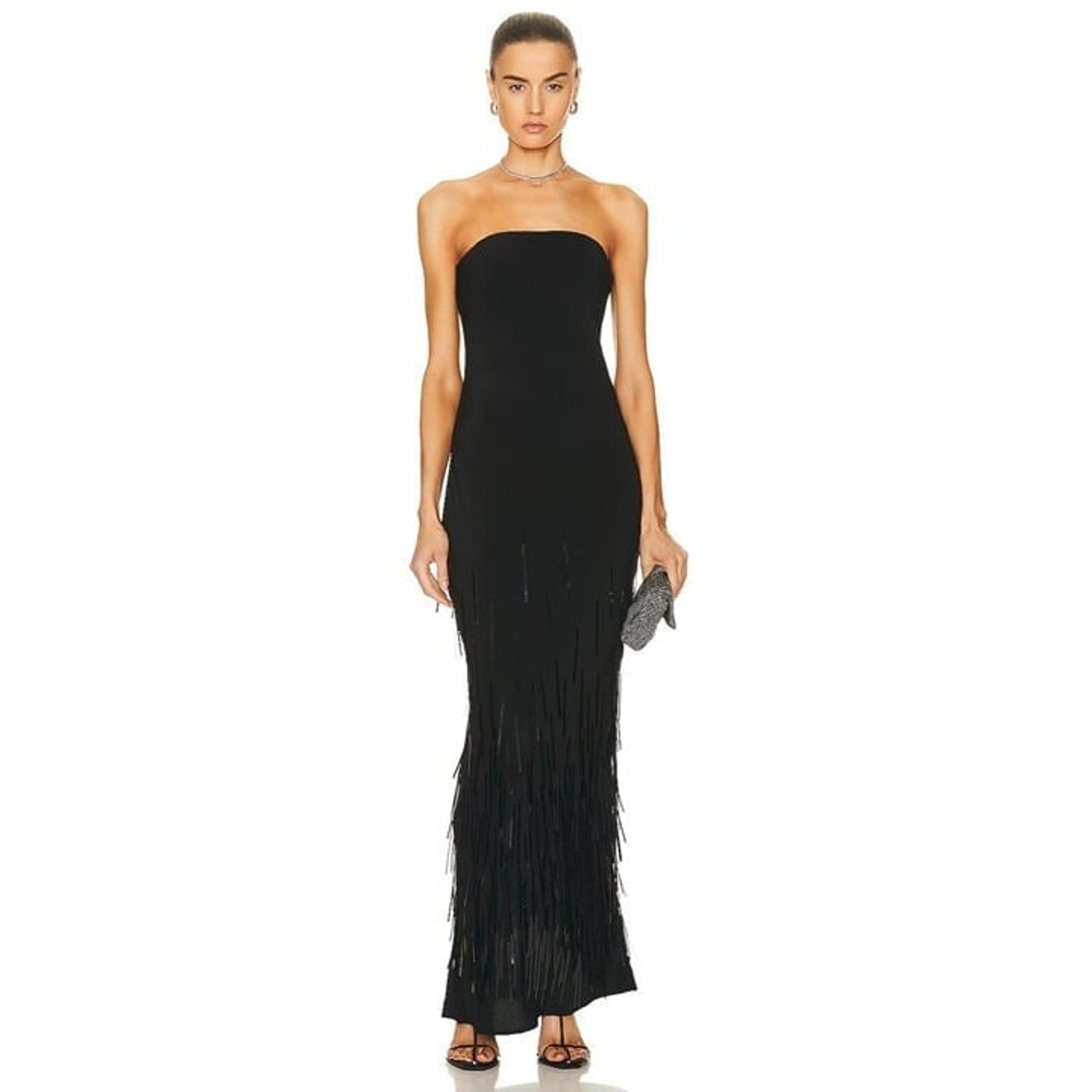 Cult Gaia Anisa Gown in Black 4 New Womens Long Maxi dress