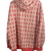 Women's Playboy x Missguided Size 14 Coral Pink Oversized Unisex Full Zip Hoodie