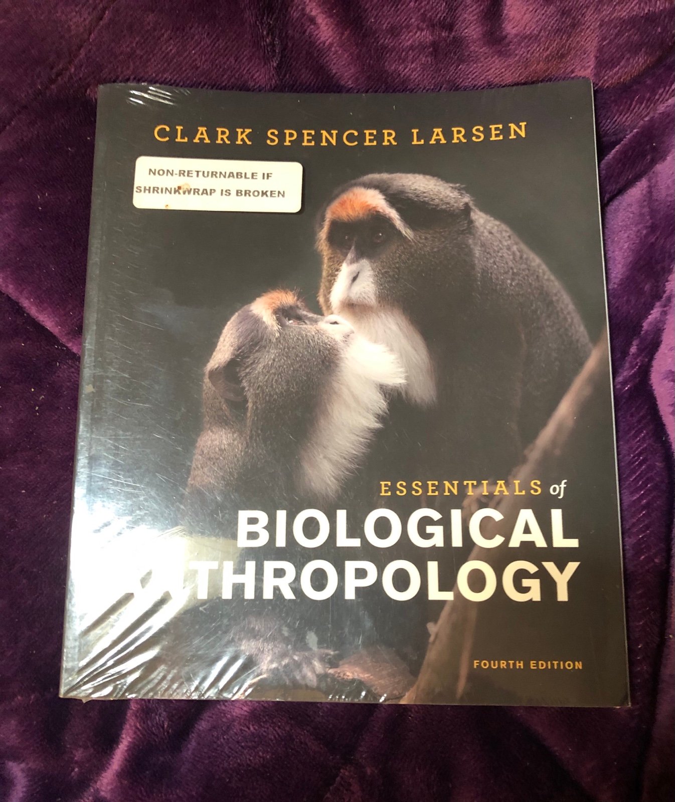 Essentials of Biological Anthropology NEW factory sealed 4th Edition