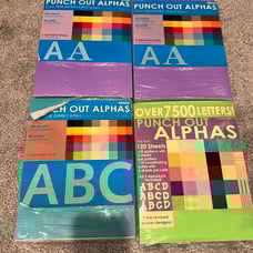 Punch Out Alphabet Letters