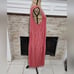 Eileen Fisher pink tiered 100% cotton midi dress size XL