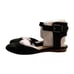NWT JESSICA SIMPSON Women's Black Nubuck Suede Loranda Ankle Strap Flats Sz 6